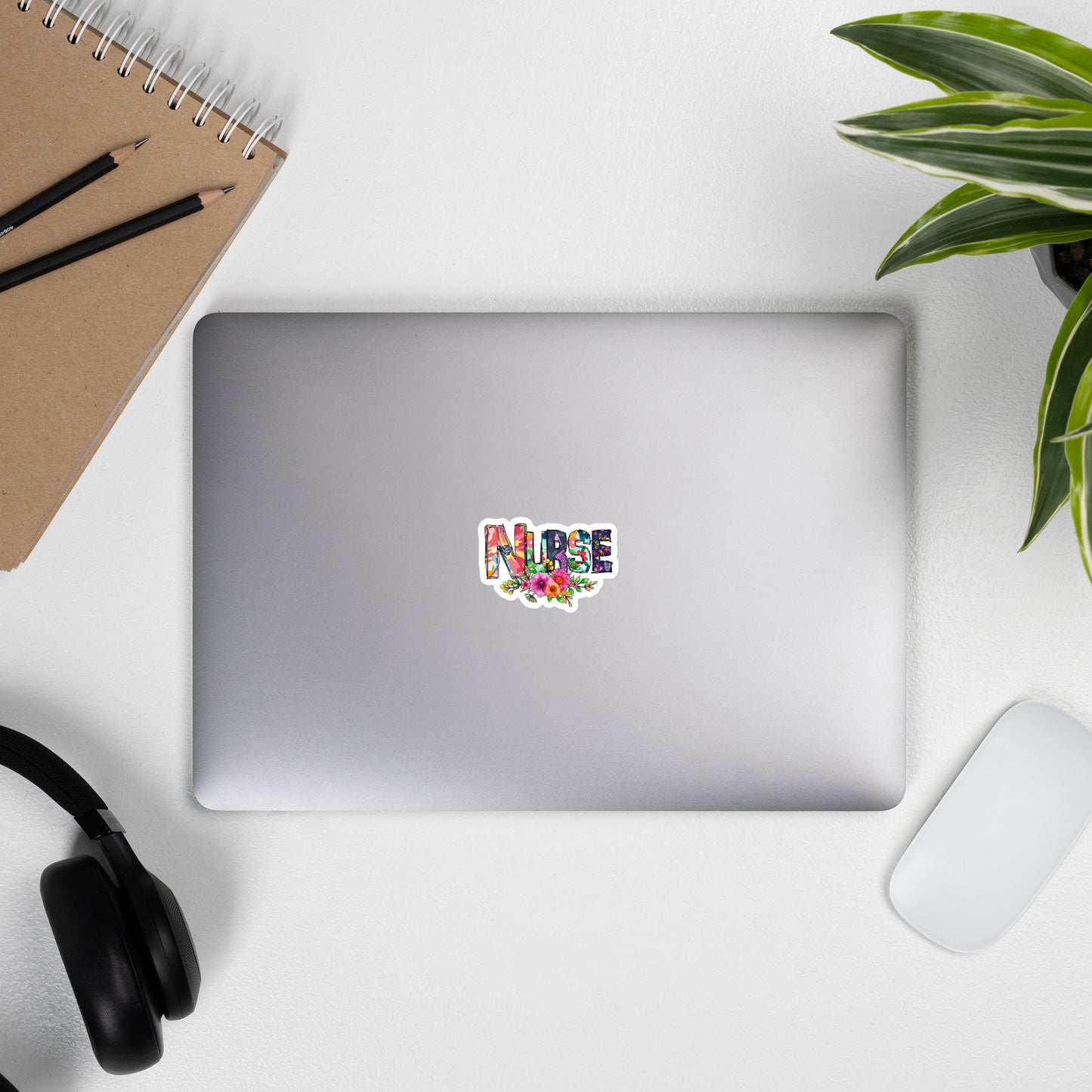 Floral Nurse Vinyl Stickers