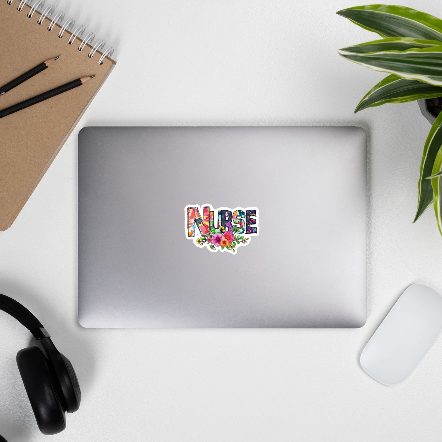 Floral Nurse Vinyl Stickers