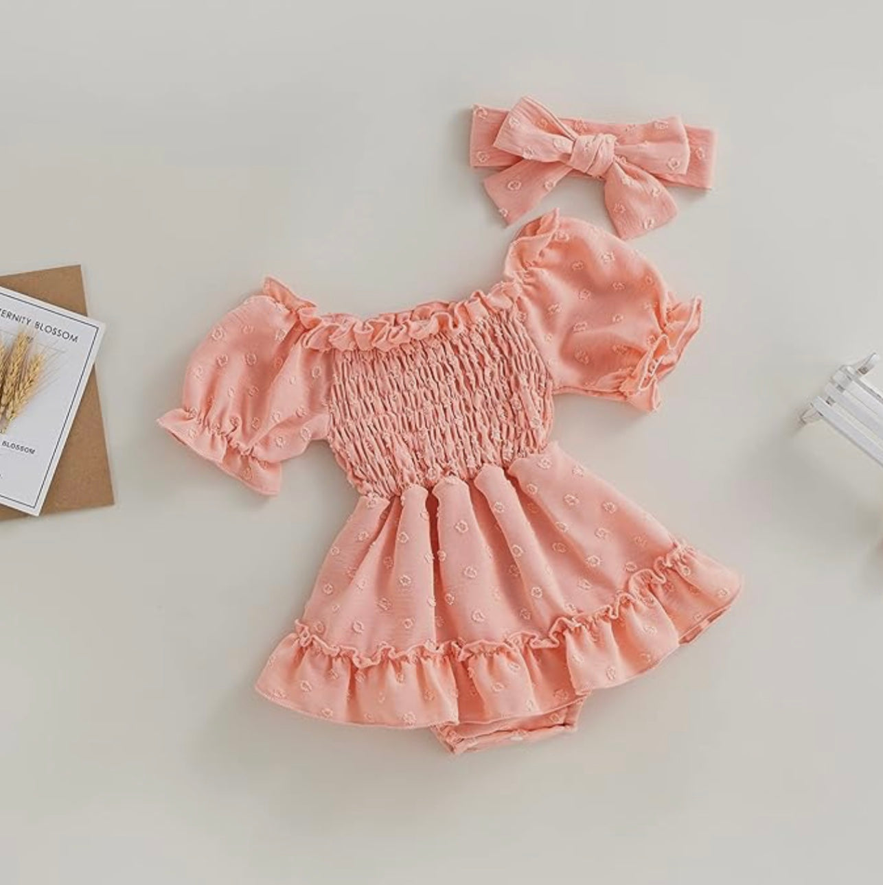 Peach Melba Baby Romper