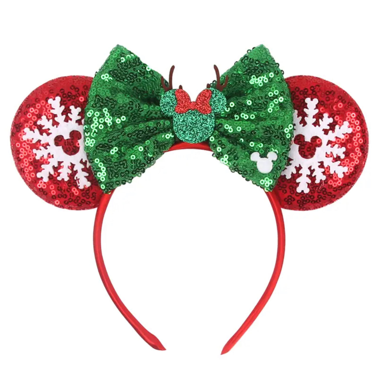 Christmas Snowflake Mouse Ears Headband