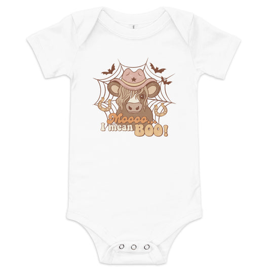 Moo Boo Baby Halloween Onesie