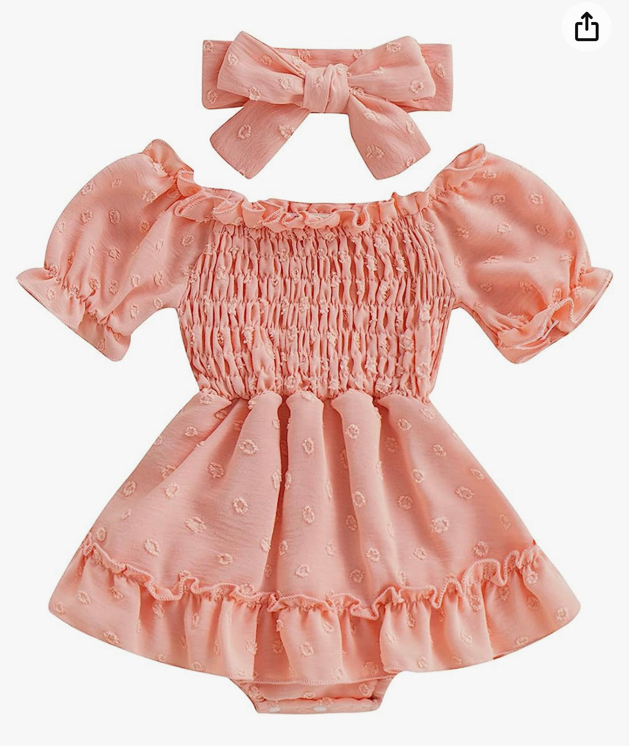 Peach Melba Baby Romper