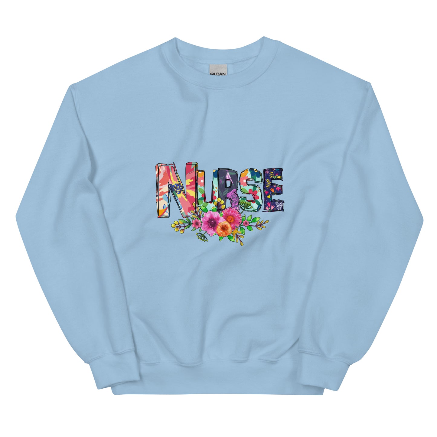 Floral Nurse Sweatshirt