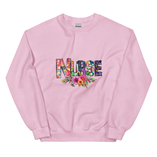 Floral Nurse Sweatshirt