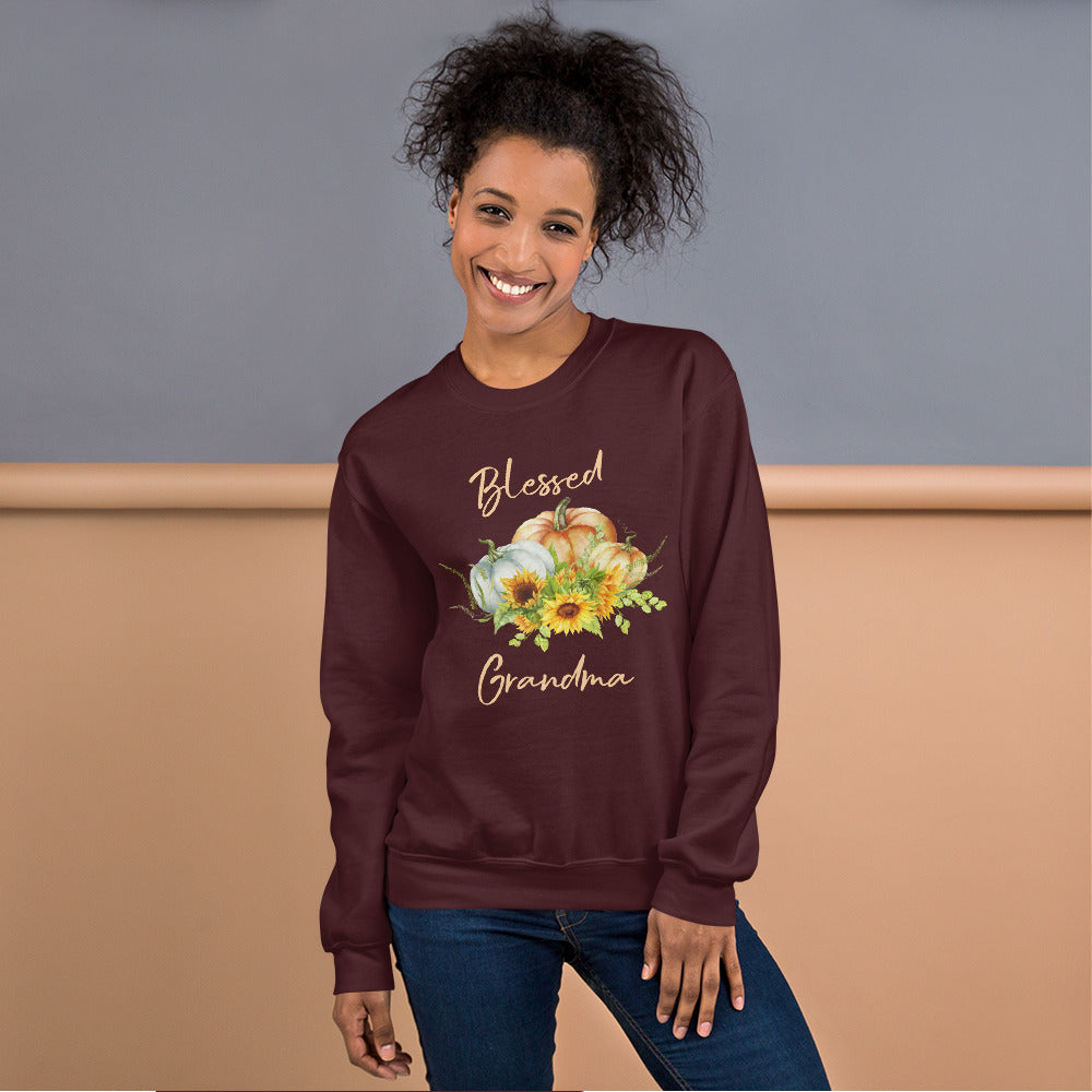 Blessed Grandma Pumpkin Sweatshirt