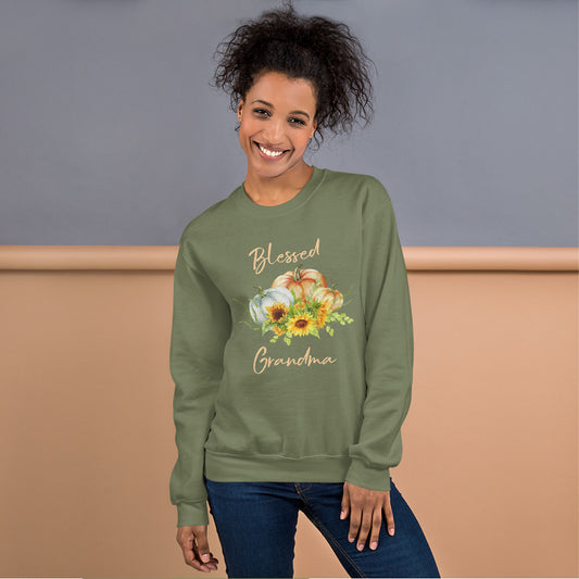 Blessed Grandma Pumpkin Sweatshirt