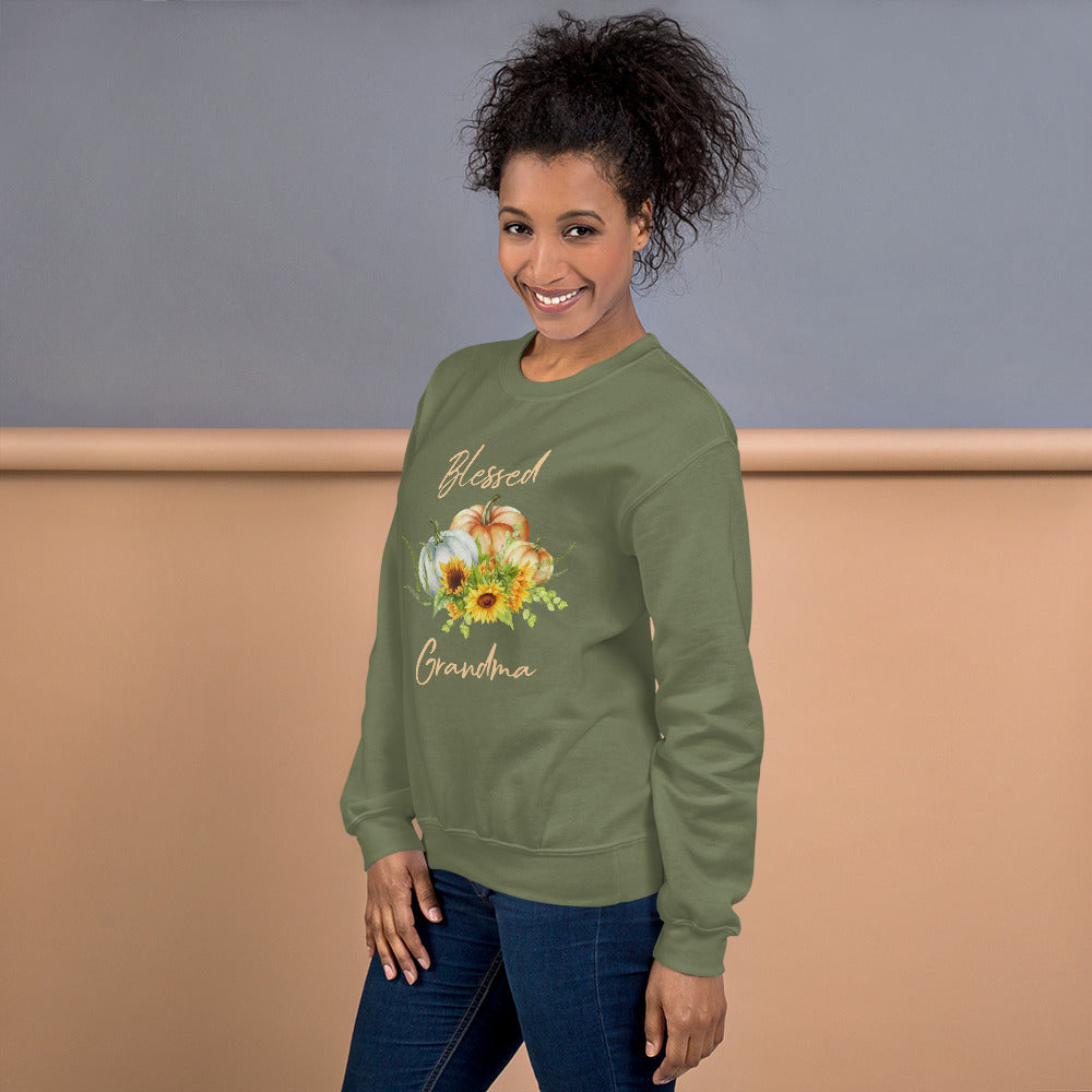 Blessed Grandma Pumpkin Sweatshirt