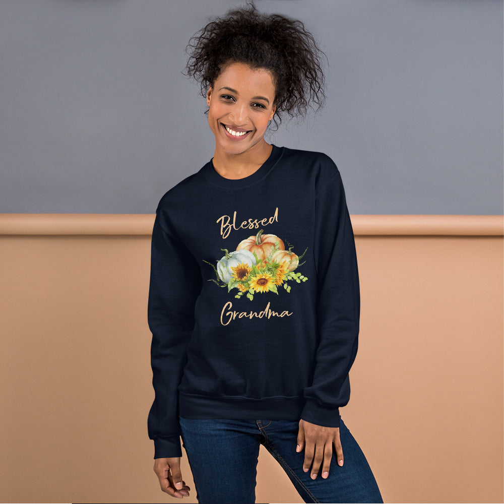 Blessed Grandma Pumpkin Sweatshirt