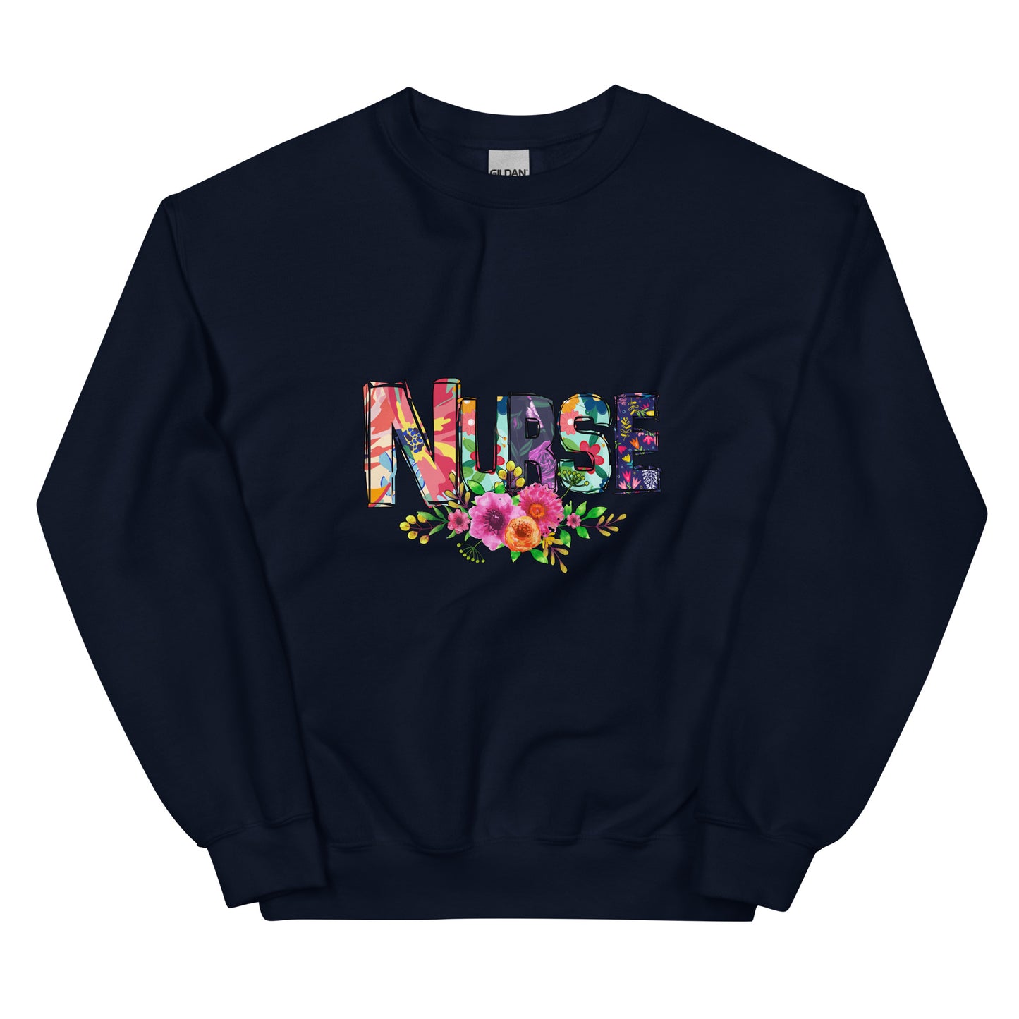 Floral Nurse Sweatshirt