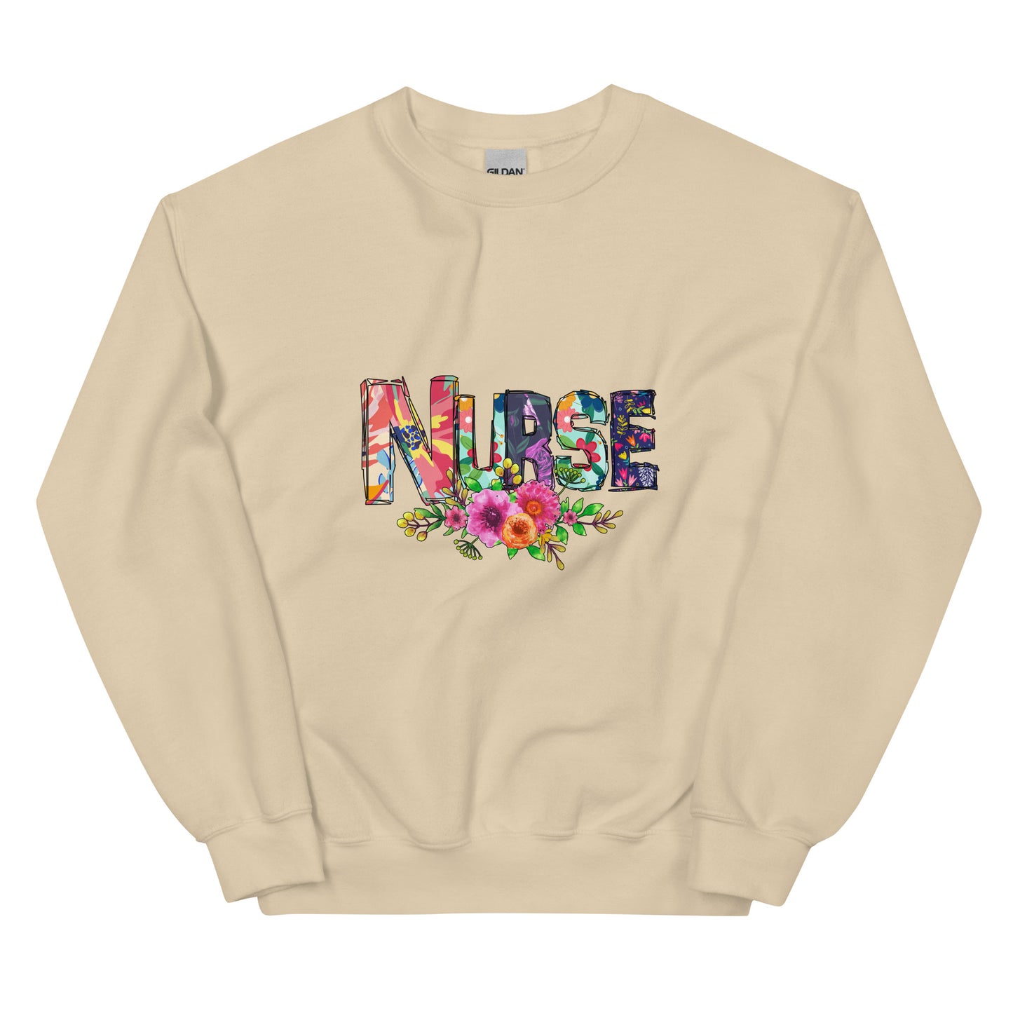 Floral Nurse Sweatshirt