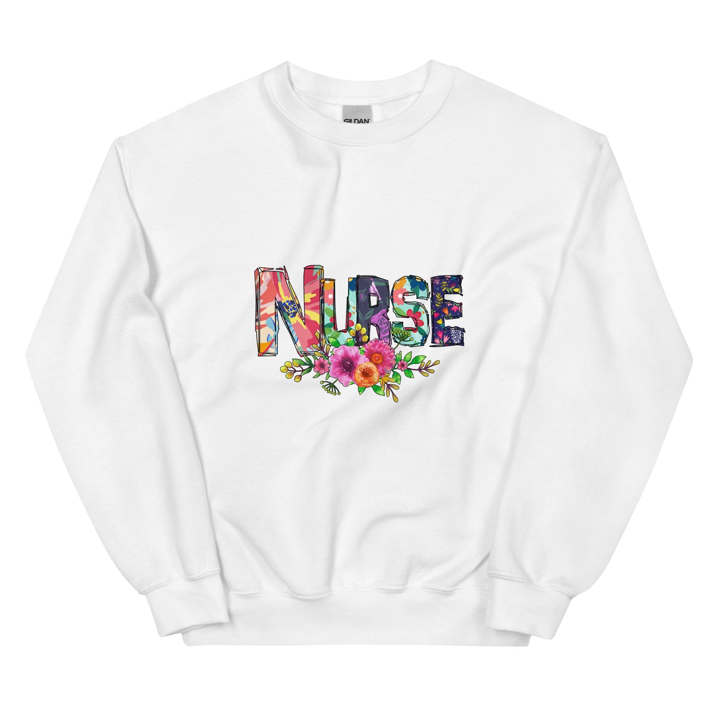 Floral Nurse Sweatshirt