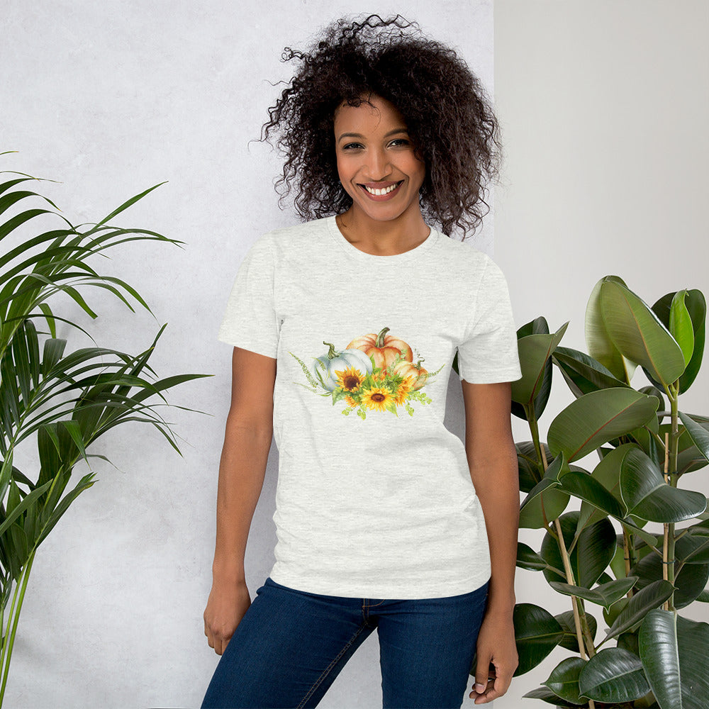 Sunflower & Pumpkins Fall T-shirt