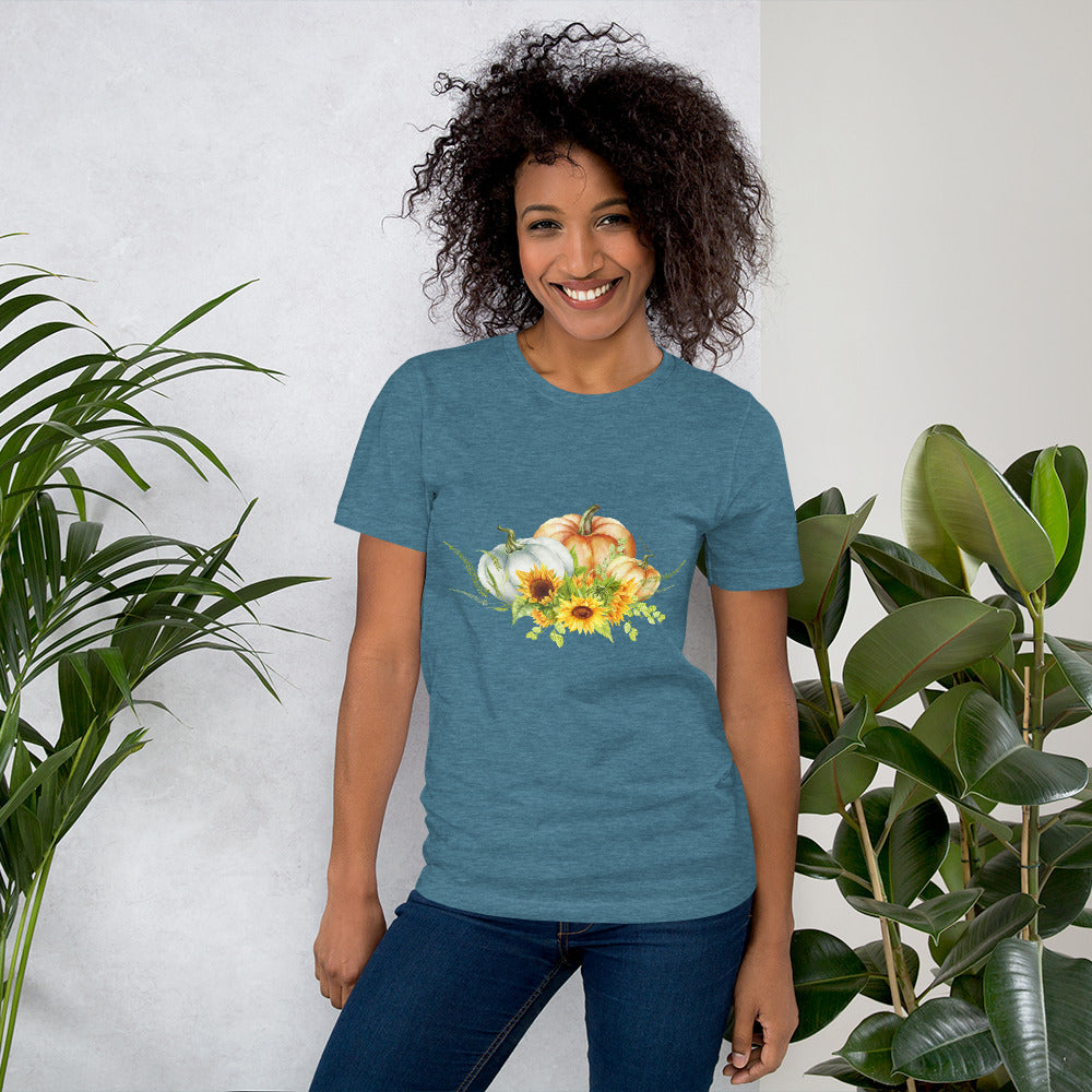 Sunflower & Pumpkins Fall T-shirt