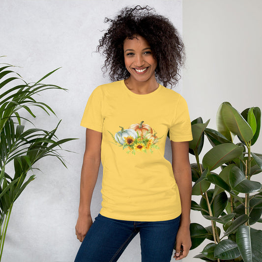 Sunflower & Pumpkins Fall T-shirt